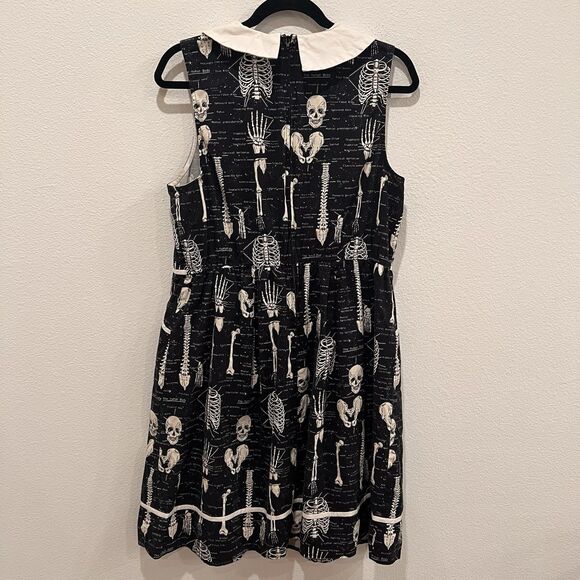 Folter Modcloth Glow-in-the-Dark Skeleton Dress 1X Halloween Glow in Dark - Picture 5 of 7